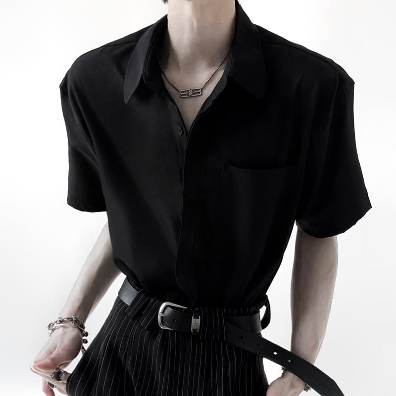 MODEFREAKのシルクタッチモードルーズシャツ mf3308の画像