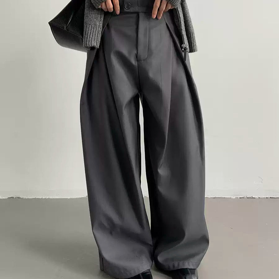 プリーツドレープモードスラックス mf3161【韓国モード