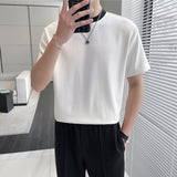 MODEFREAKのネックバイカラーTシャツの画像8