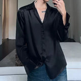MODEFREAKのサテンドレープシャツ mf2565の画像2