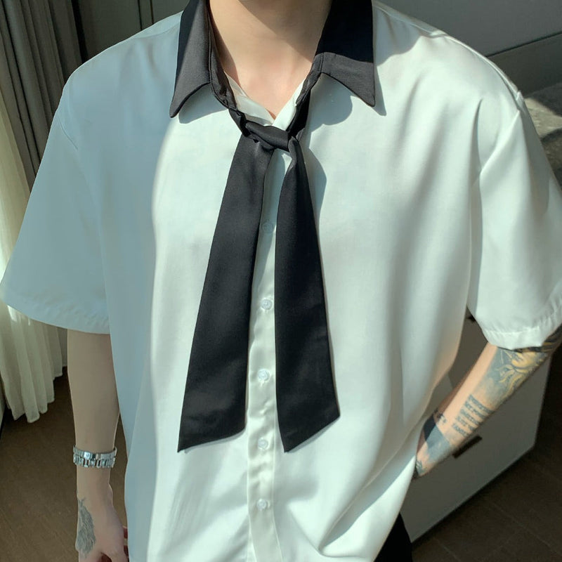 MODEFREAKの【最短即日発送】ボウタイサテンタッチシャツの画像6
