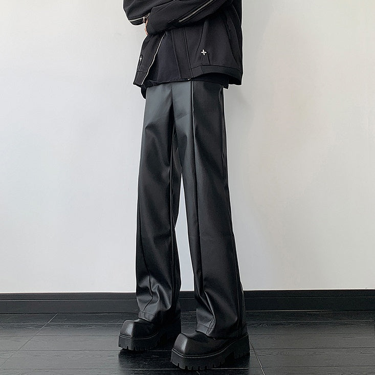 MODEFREAKのストレートレザーパンツ mf2362の画像