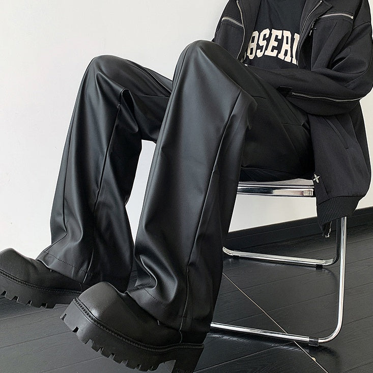 MODEFREAKのストレートレザーパンツ mf2362の画像