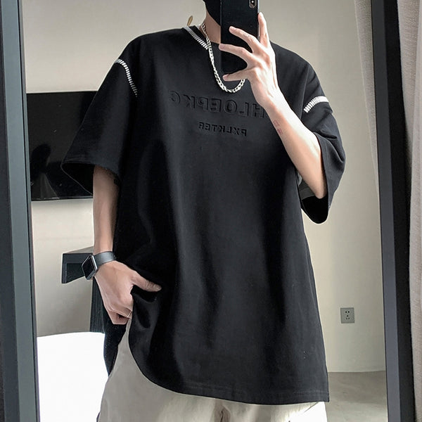 MODEFREAKのスケッチエンボスロゴTシャツの画像2