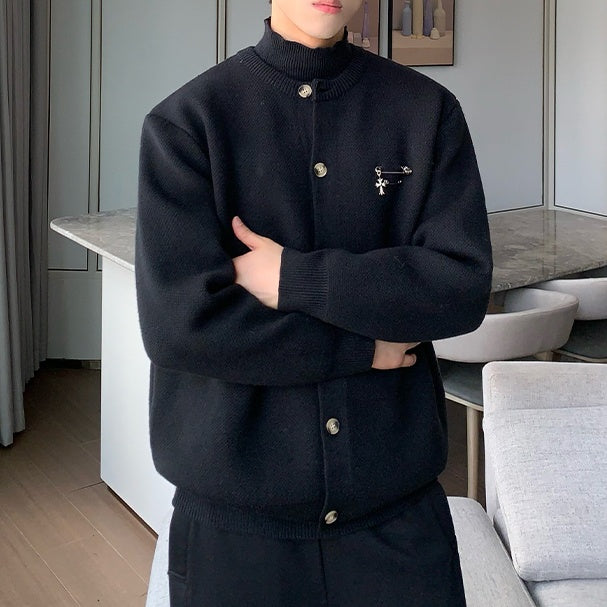 MODEFREAKのピンデザインクラシカルカーディガン mf3049の画像