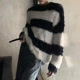 MODEFREAKのミンクボーダーニット mf2289の画像