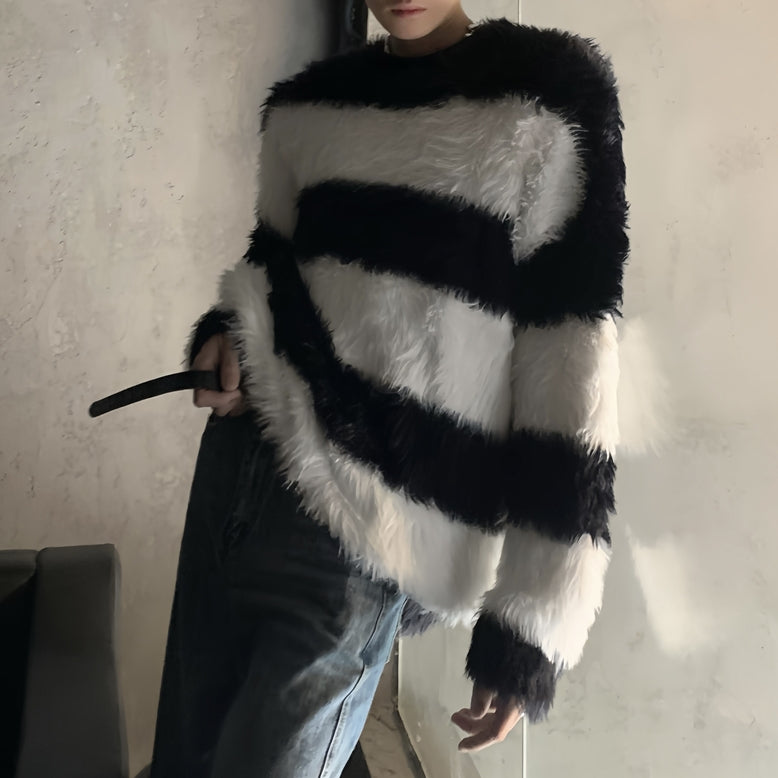 MODEFREAKのミンクボーダーニット mf2289の画像