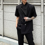 MODEFREAKの【6.25新作】アシンメトリーカラーコリアンサマージャケット mf3409の画像