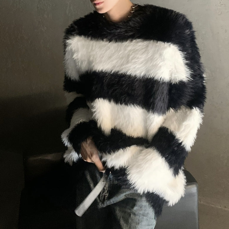 MODEFREAKのミンクボーダーニット mf2289の画像