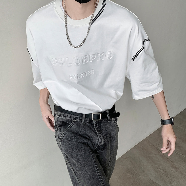 MODEFREAKのスケッチエンボスロゴTシャツの画像8