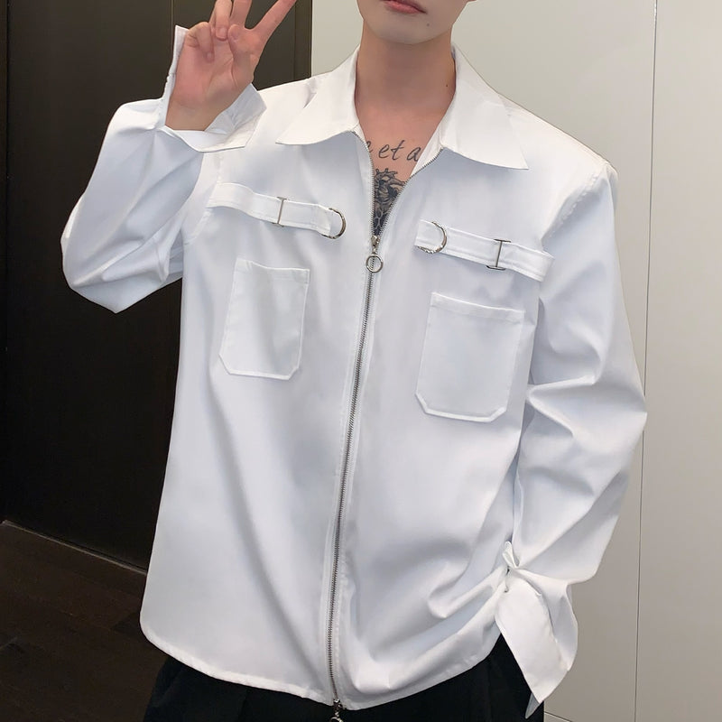MODEFREAKのバックルモードジップアップシャツの画像7