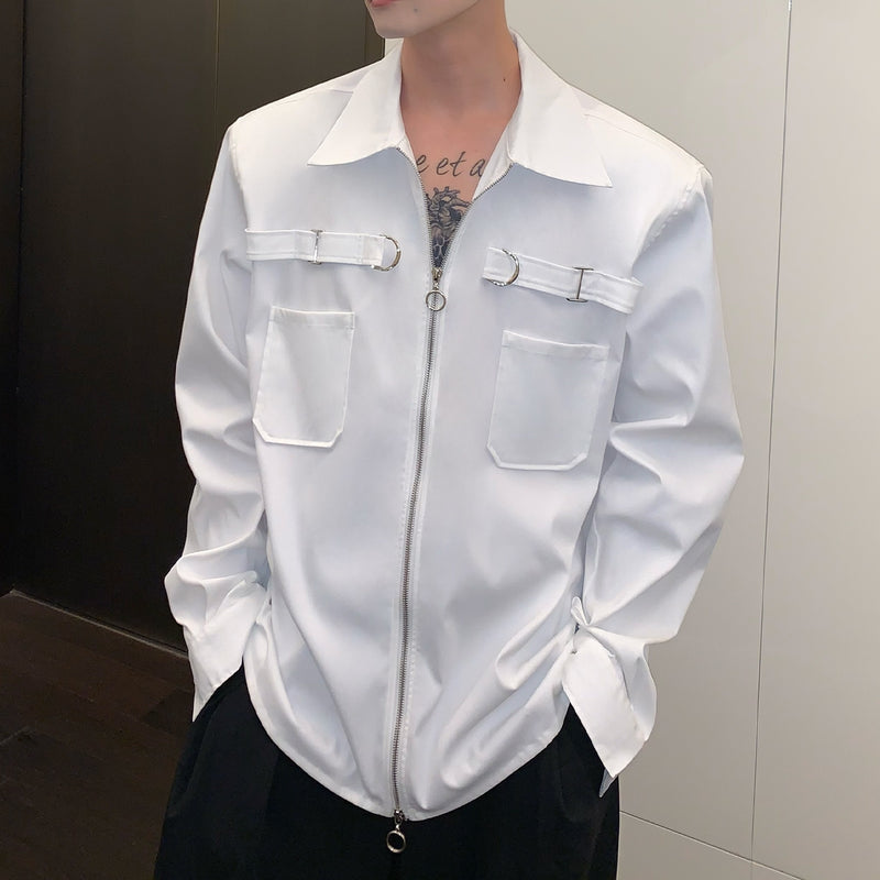 MODEFREAKのバックルモードジップアップシャツの画像4
