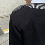 MODEFREAKのロンドンストライプVネックセーター mf2170の画像