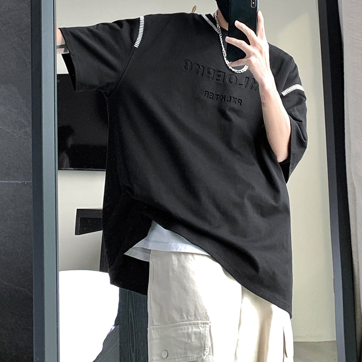 MODEFREAKのスケッチエンボスロゴTシャツの画像4