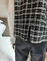 soldout Tweed vest jacket set mf3020
