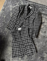 soldout Tweed vest jacket set mf3020