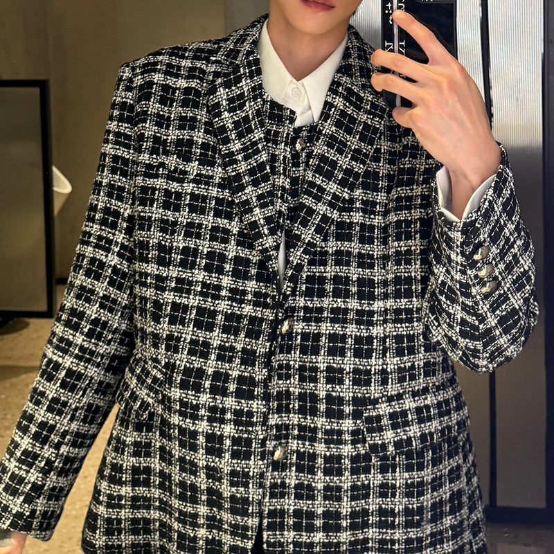 soldout Tweed vest jacket set mf3020