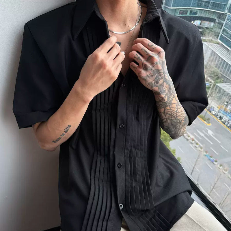 MODEFREAKのモードクラシカルデザインシャツ mf3277の画像