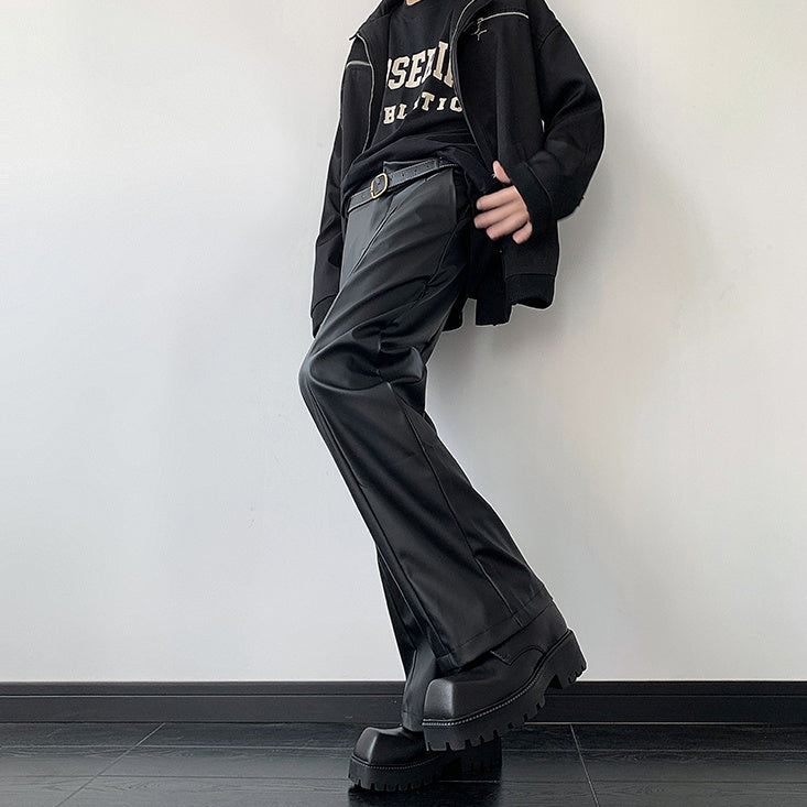 MODEFREAKのストレートレザーパンツ mf2362の画像