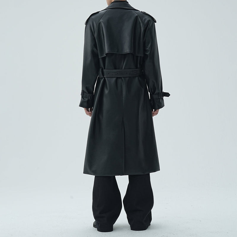 MODEFREAKのレザースタイリッシュモードコート mf2119の画像