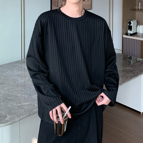 MODEFREAKのシャドーストライプコリアンカットソー mf2291の画像1