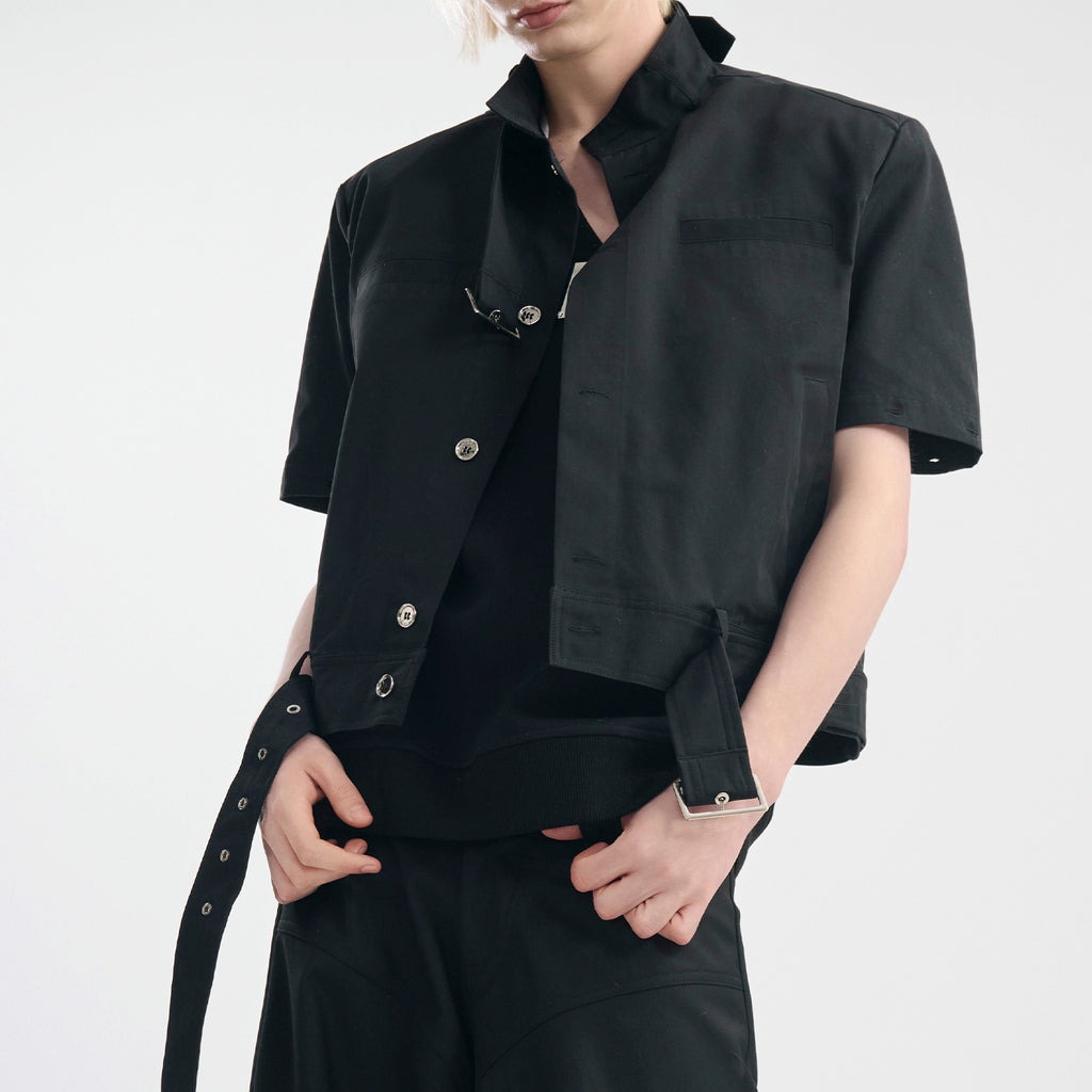 バックルデザイン2wayジャケット mf2694【韓国モードファッション】 