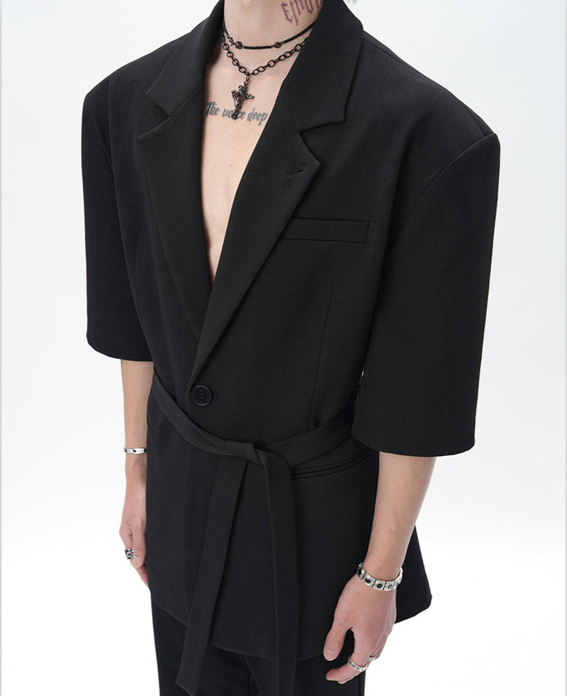 MODEFREAKのウエストベルトサマージャケット mf3346の画像