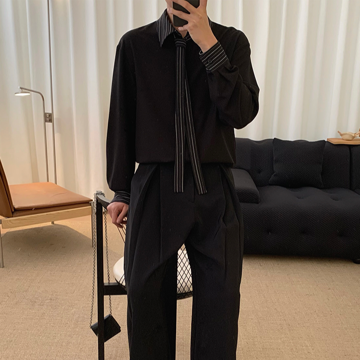 MODEFREAKのアクセントストライプシャツ mf2448の画像4