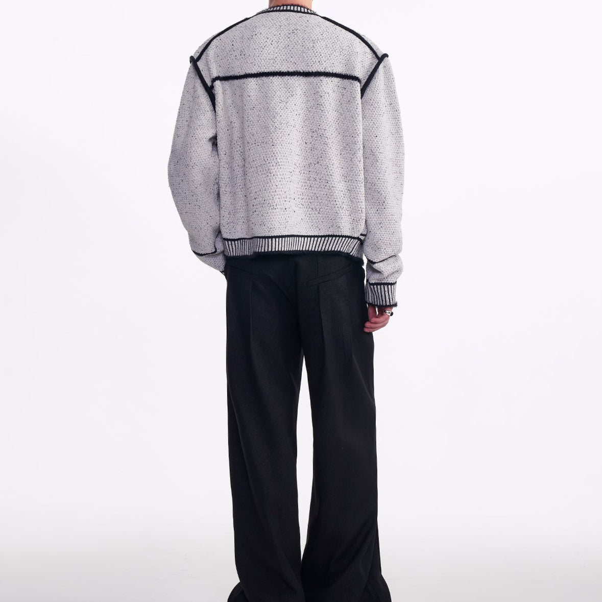 MODEFREAKのモノトーンバイカラーカーディガン mf3500の画像