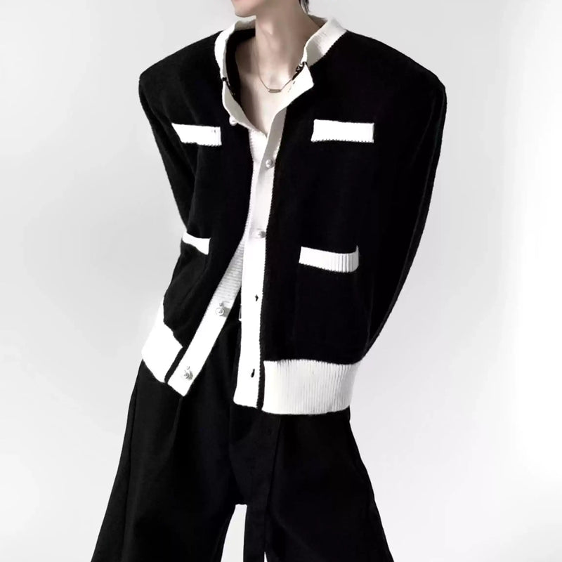 MODEFREAKのモードパールバイカラーカーディガン mf2977の画像
