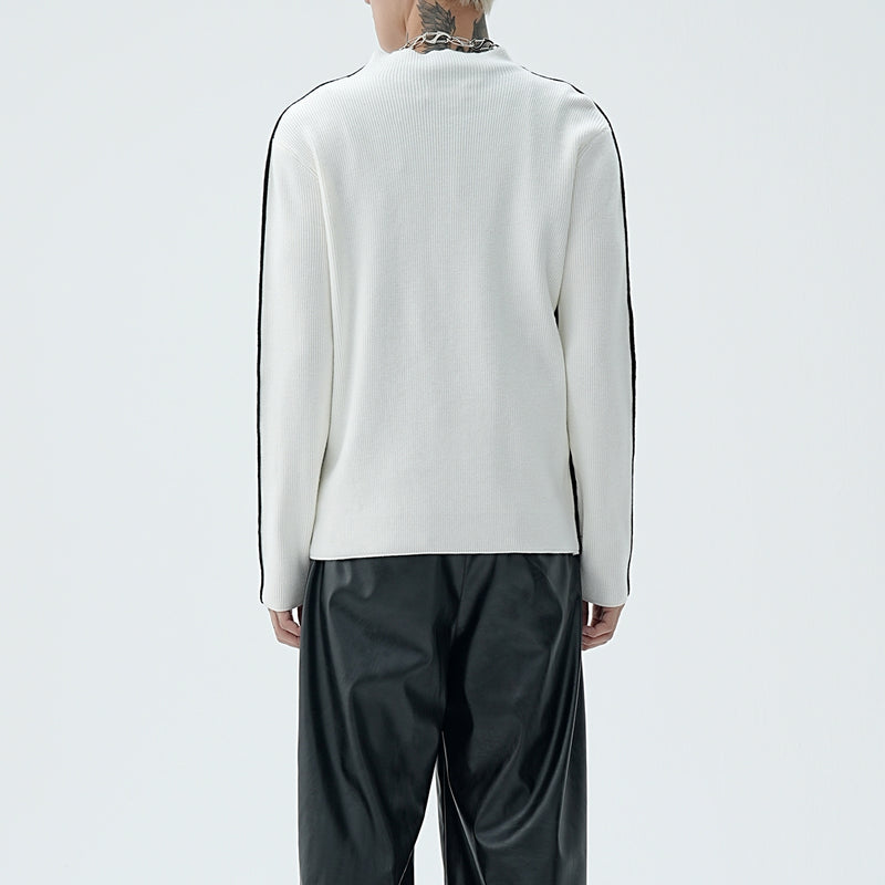 MODEFREAKの【9.15新作】バイカラーラインニットトップスの画像2