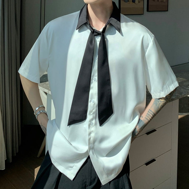 MODEFREAKの【最短即日発送】ボウタイサテンタッチシャツの画像2