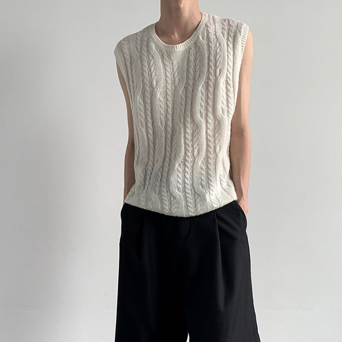 MODEFREAKのニットノースリーブトップスの画像3