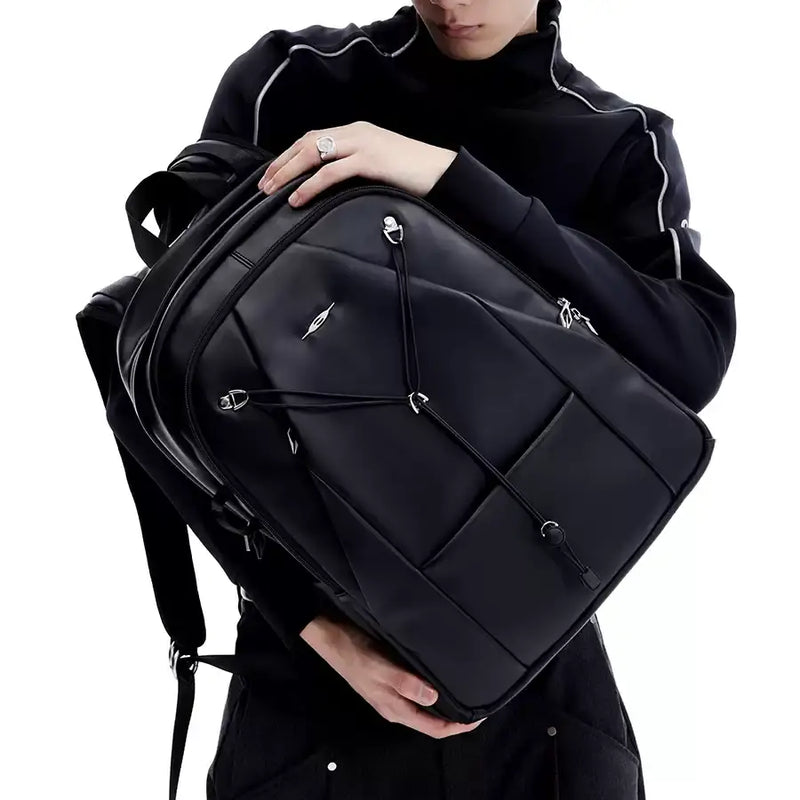 Leather mode backpack mf2907【韓国モードファッション】 Leather mode backpack mf2907【韓国モードファッション】