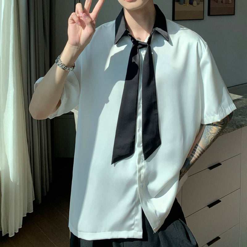 MODEFREAKの【最短即日発送】ボウタイサテンタッチシャツの画像10