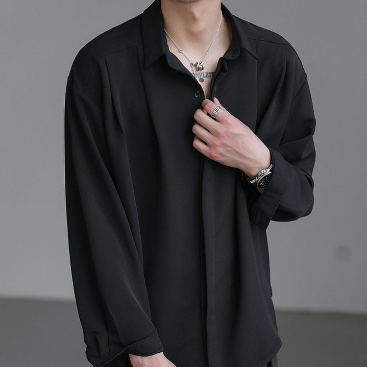 MODEFREAKのダブルタックコリアンシャツ mf2379の画像7