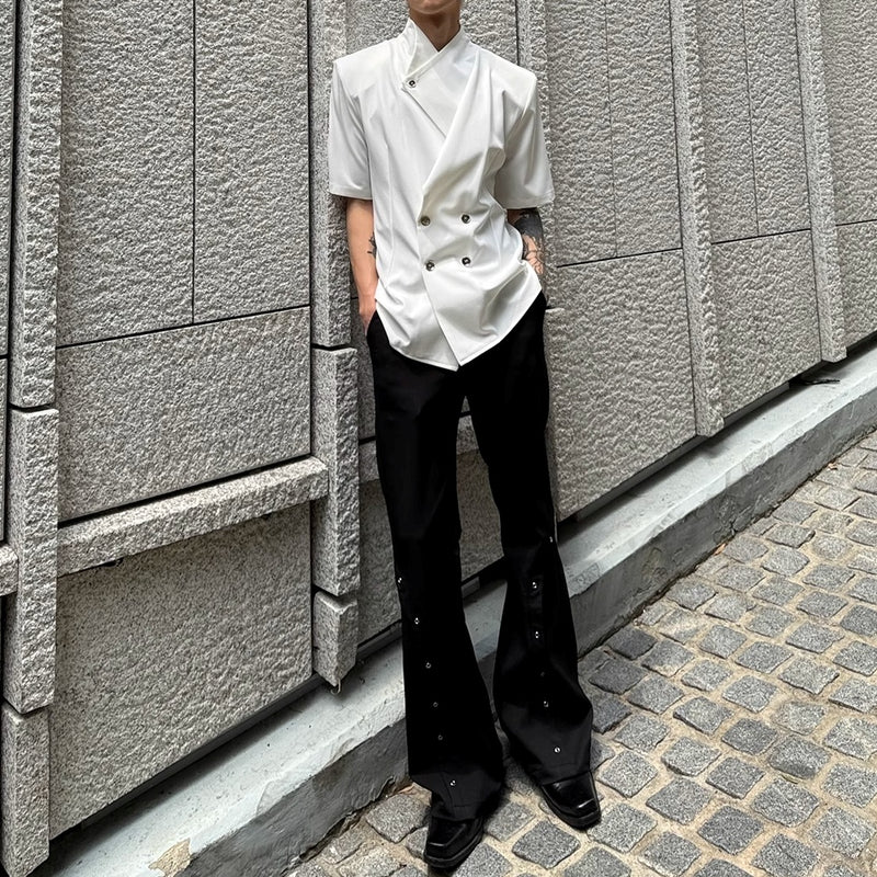 MODEFREAKの【6.25新作】アシンメトリーカラーコリアンサマージャケット mf3409の画像