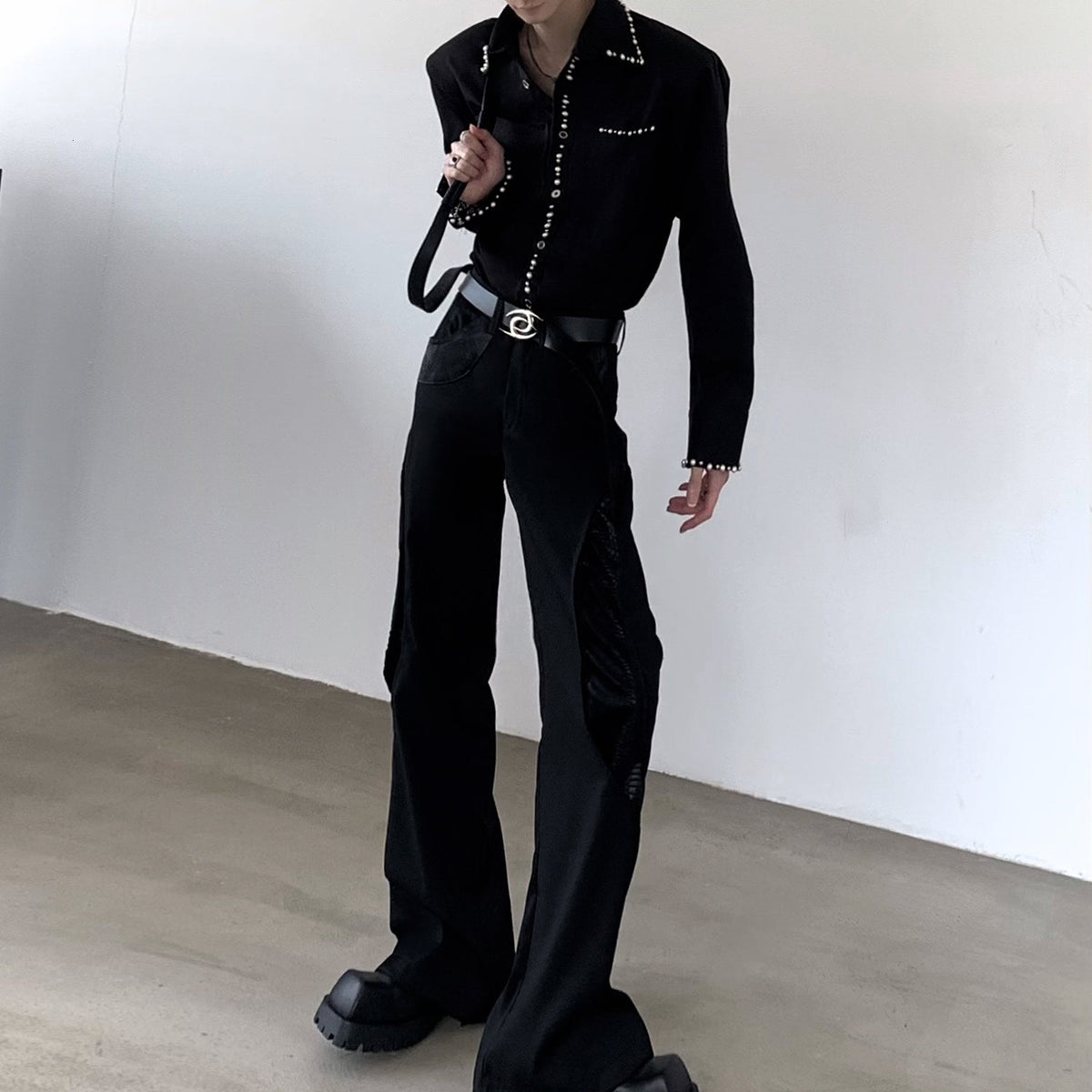 MODEFREAKのパールラインモードシャツ mf3508の画像