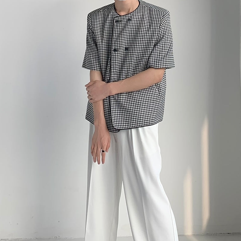 MODEFREAKのチェッククラシックトップスの画像6
