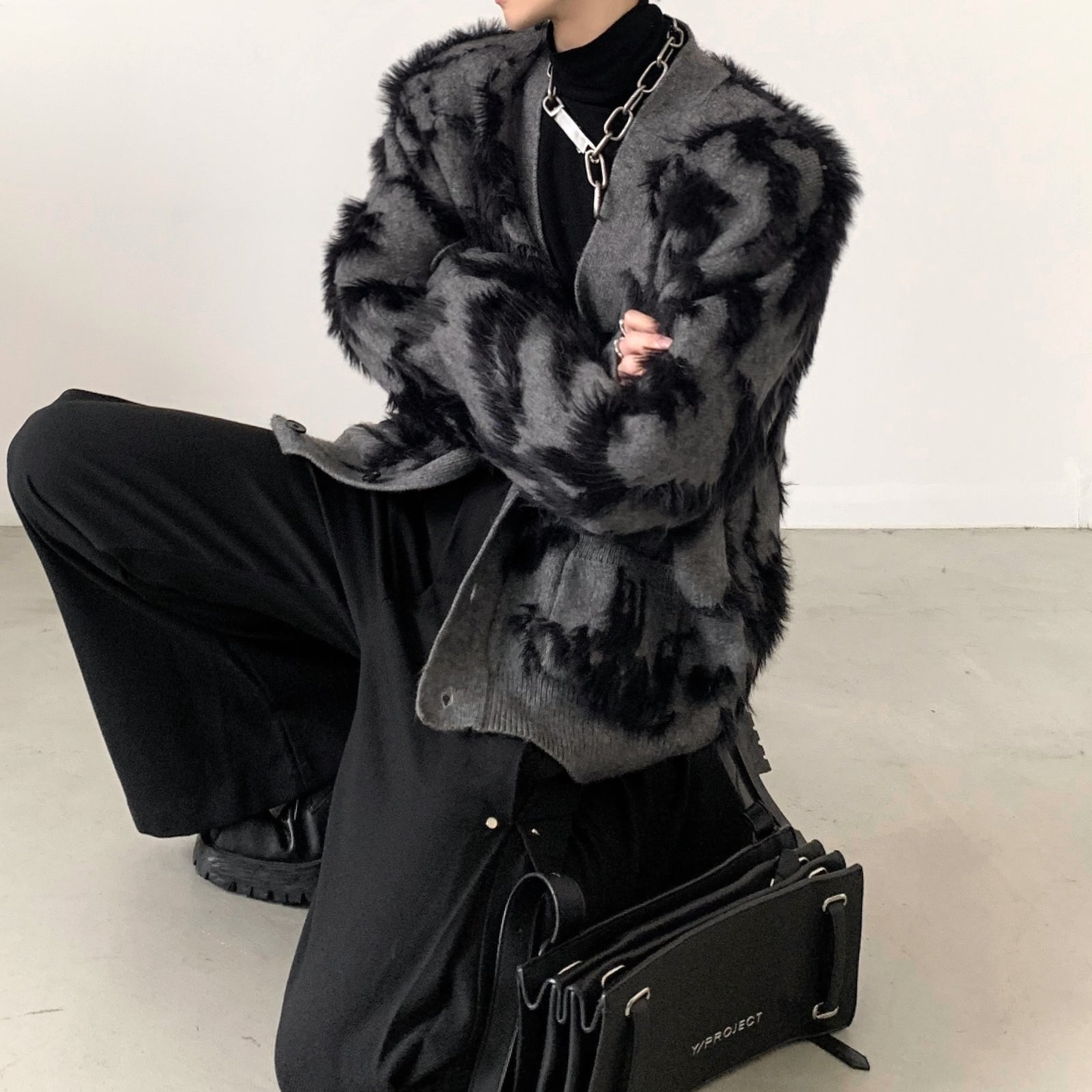 モードバイカラーミンクタッチカーディガンMF2910 モードバイカラーミンクタッチカーディガン mf2910【韓国モード