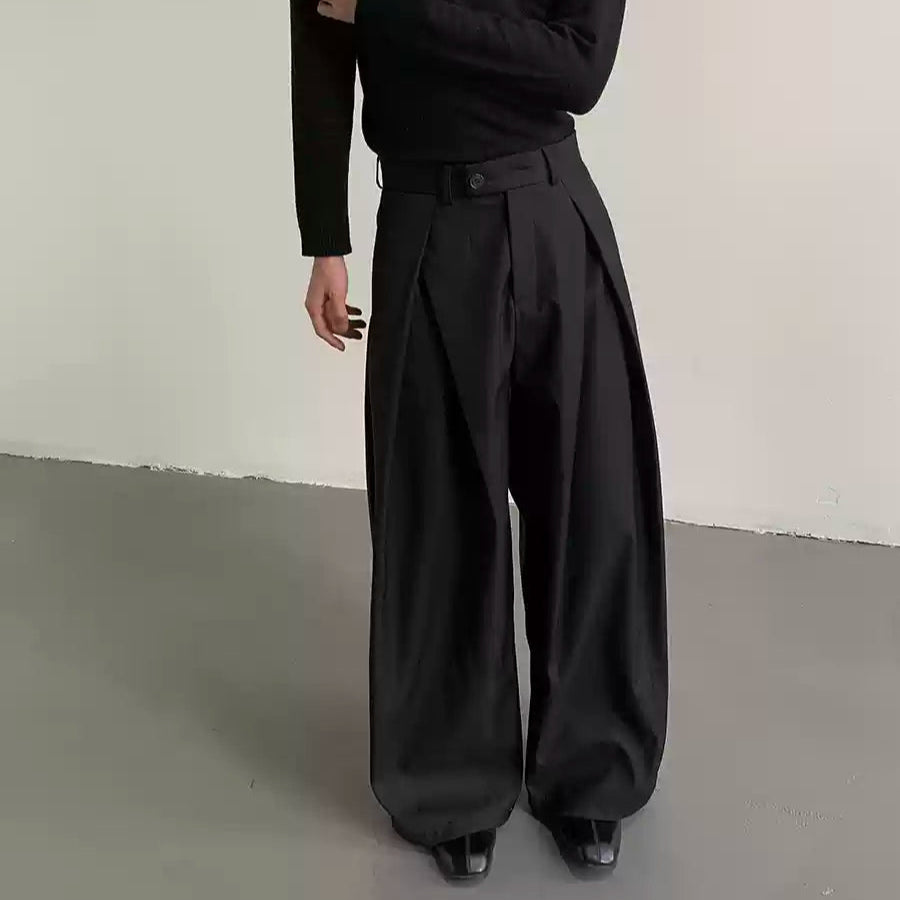 MODEFREAKのプリーツドレープモードスラックス mf3161の画像