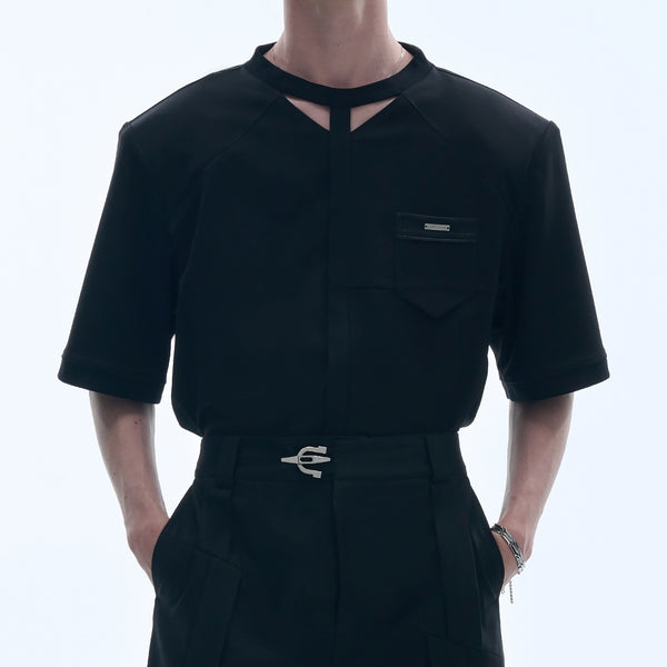 MODEFREAKのスリットネックモードカットソー mf2617の画像1