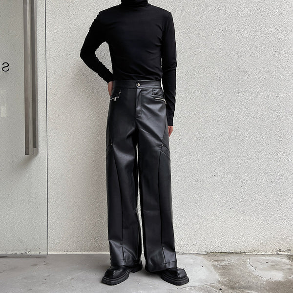 MODEFREAKのワイドレザーパンツ mf2305の画像