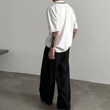 MODEFREAKのモノトーンラインコリアンポロトップス mf3383の画像