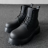 マットレザー厚底ブーツ mf3173