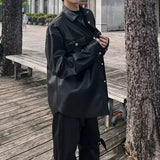 MODEFREAKのルーズレザーモードシャツ mf3082の画像