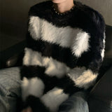 MODEFREAKのミンクボーダーニット mf2289の画像