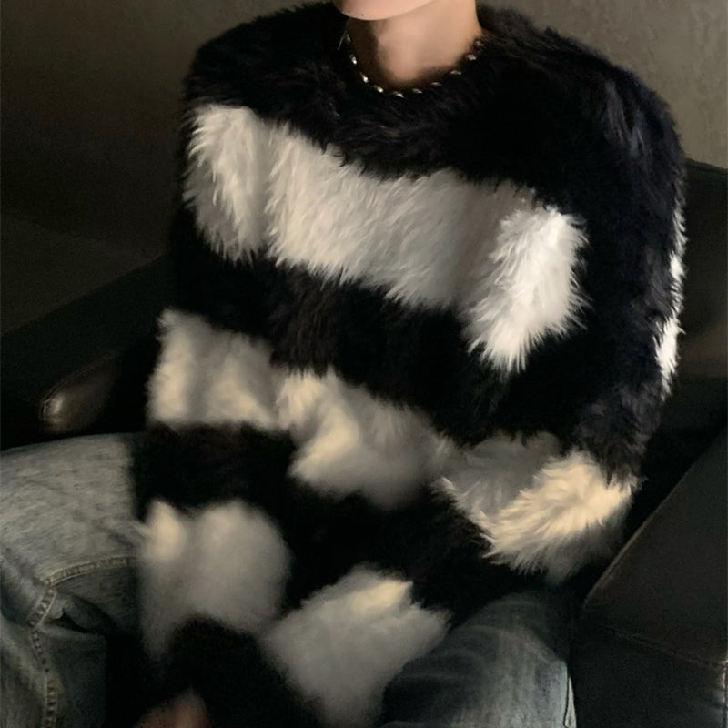 MODEFREAKのミンクボーダーニット mf2289の画像