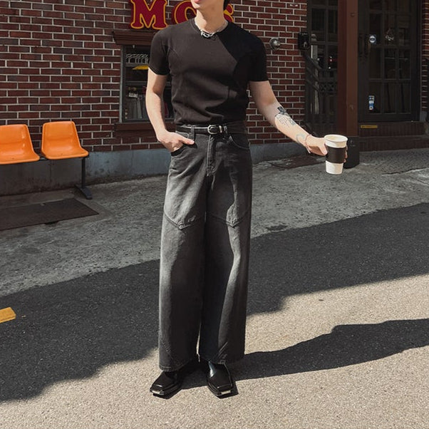 MODEFREAKのコリアンモードシルエットTシャツ mf3434の画像