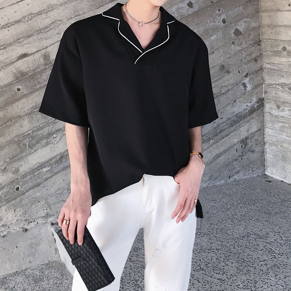 MODEFREAKのモノトーンラインシンプルトップスの画像1